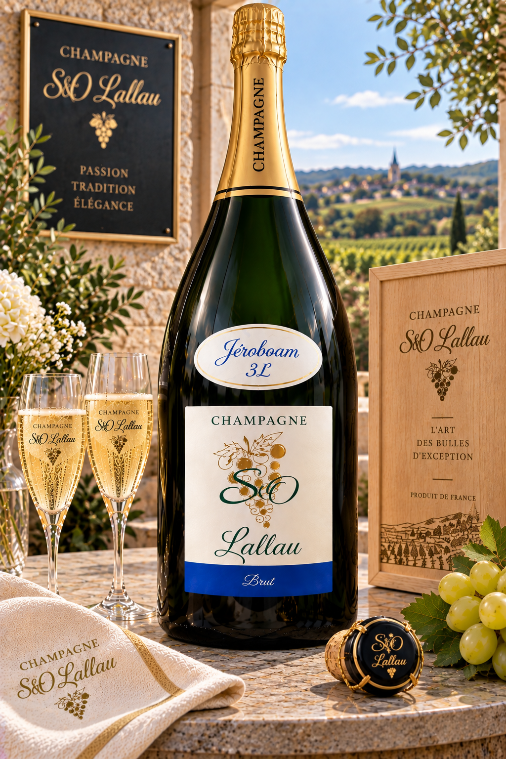 Champagne S&O Lallau – Jéroboam Brut Tradition 3 L
