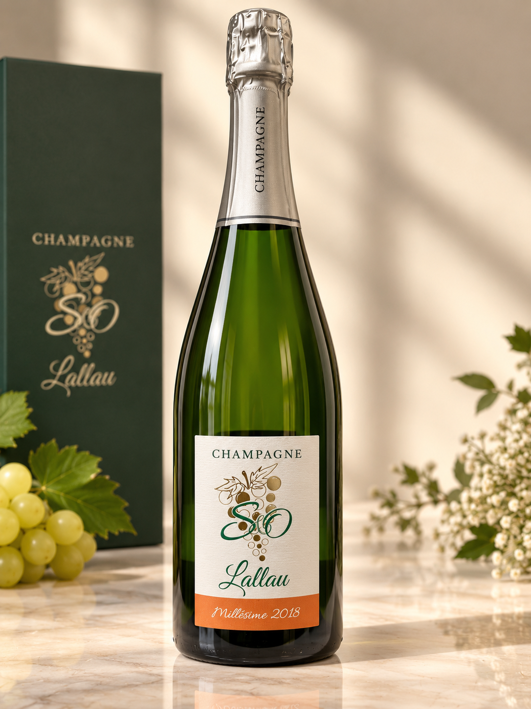 CHAMPAGNE S&O LALLAU MILLESIME 2018